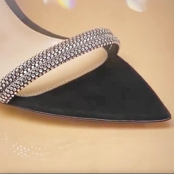 Gianvito Rossi Montecarlo Black Suede & Crystal Stiletto Heel Ankle-tie … - Picture 16 of 16